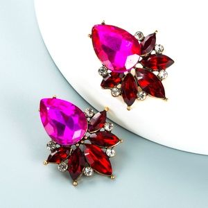 Fuchsia Gemstone Stud